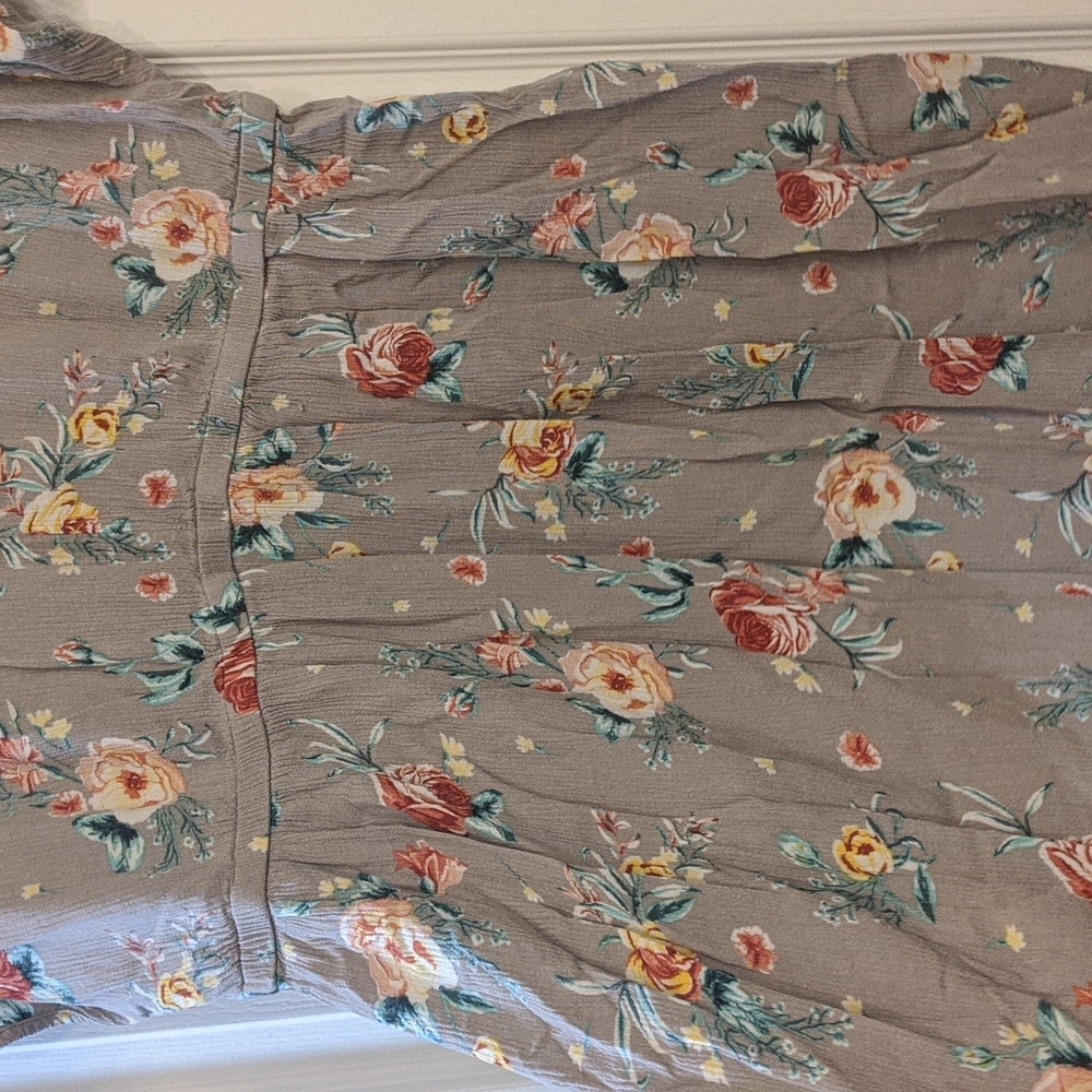 Torrid Open Shoulder Floral Tunic - Picture 6 of 8